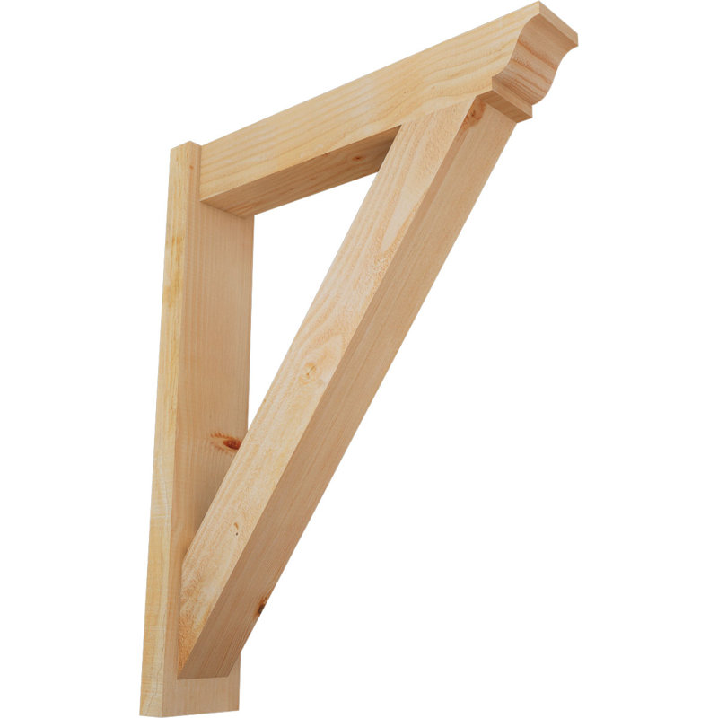 Persienne traditionnelle en bois rustique, Sapin Douglas de 6 po (sciage brut), P 28 po x H 36 po