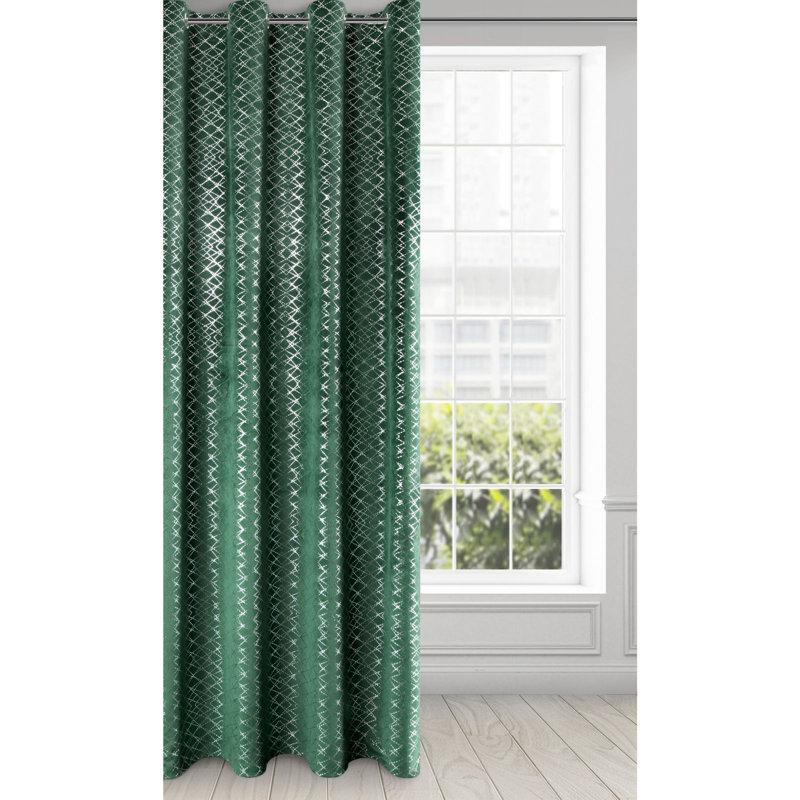 Design 91 Eyelet Blackout Curtain, Green