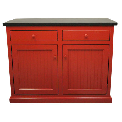 Repass 48 " W Kitchen Island with Birch Solid Wood Top