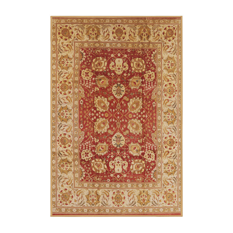 Tapis oriental brun clair / rouge Siger, Rectangle 4 pi x 6 pi