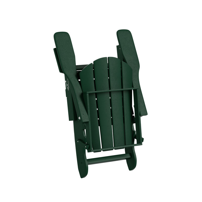 Ensemble de conversation avec repose-pieds 4 pièces Adirondack Shawnna, Vert foncé