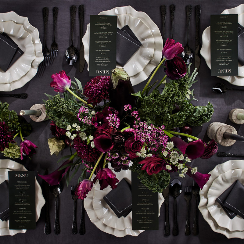 Lotus 12-Piece Dinnerware Set Stoneware