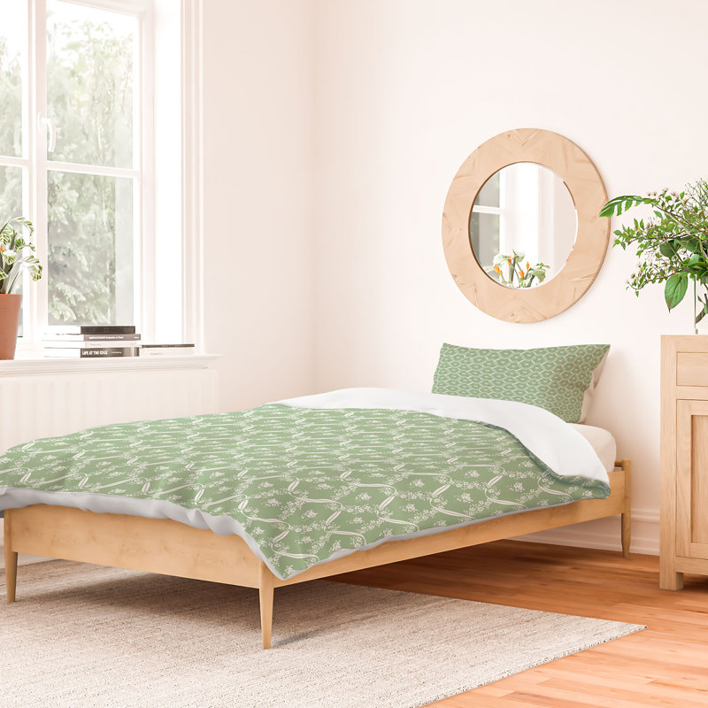 Ensemble de housse de couette Evanjelina & Co, Housse de couette simple + 1 taie décorative