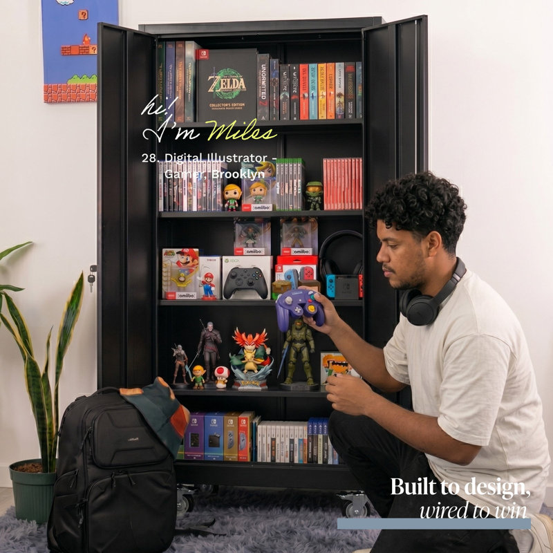 Armoire de rangement Boahaus Axel