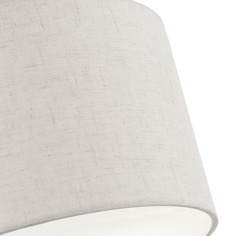 Plafonnier semi-encastré 4 lumières Bazilijus, Nickel brossé