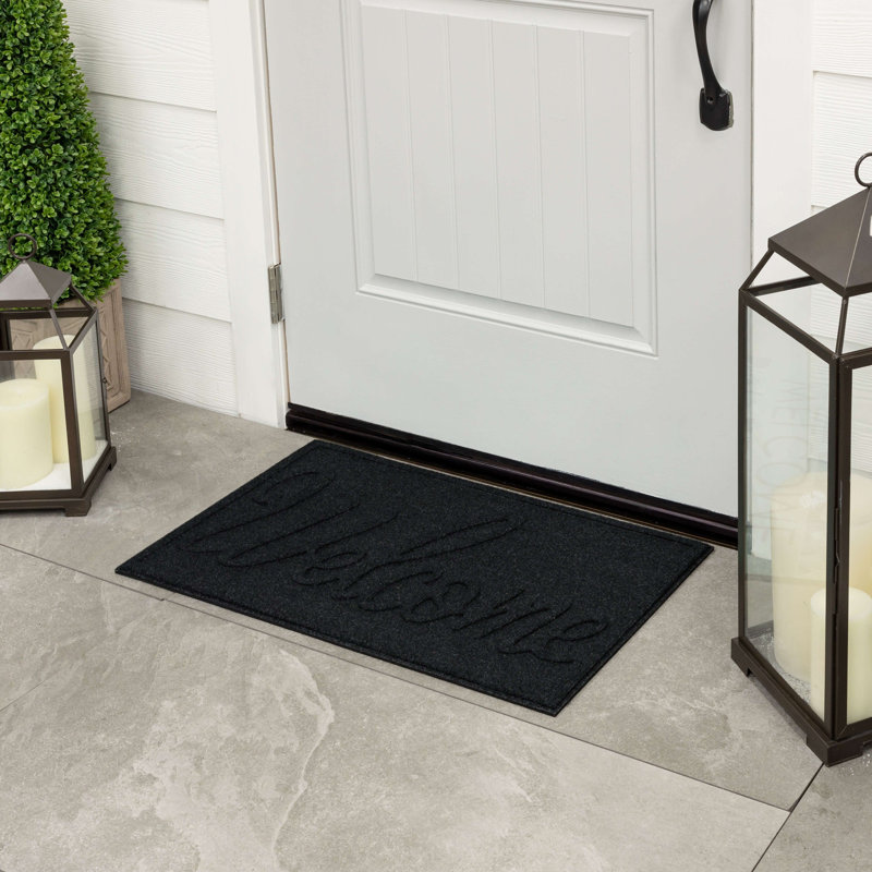 Tapis d'extérieur antidérapant Big Welcome Impressions Onyx