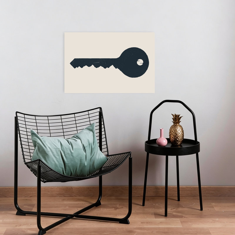 Mountain Key Abstract Contemporary Landscape Nature Wall Art Print 1 Piece Wrapped Canvas Wall Art, 40.64cm H x 60.96cm W