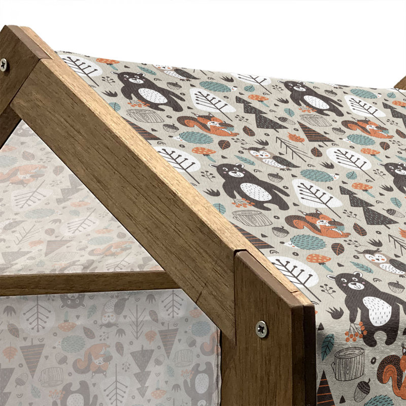 Niche pour chien en bois, H 22,44 po x l 23,62 po x P 17,72 po