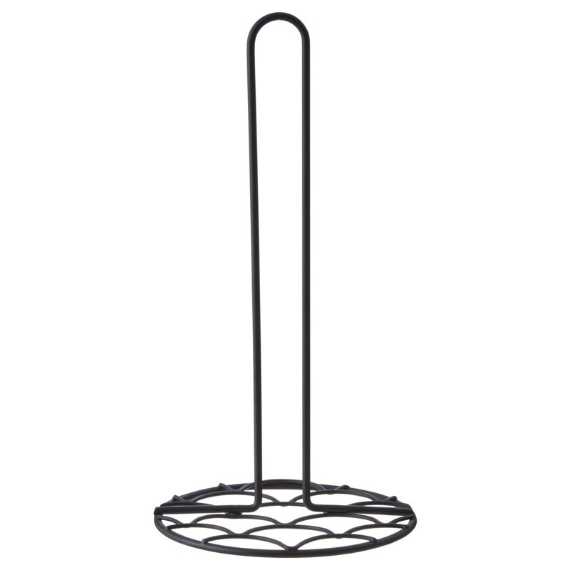 Metal Paper Towel Holder, Black