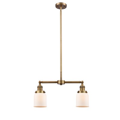 Cloche - 2 lumières pour îlot de 21 po