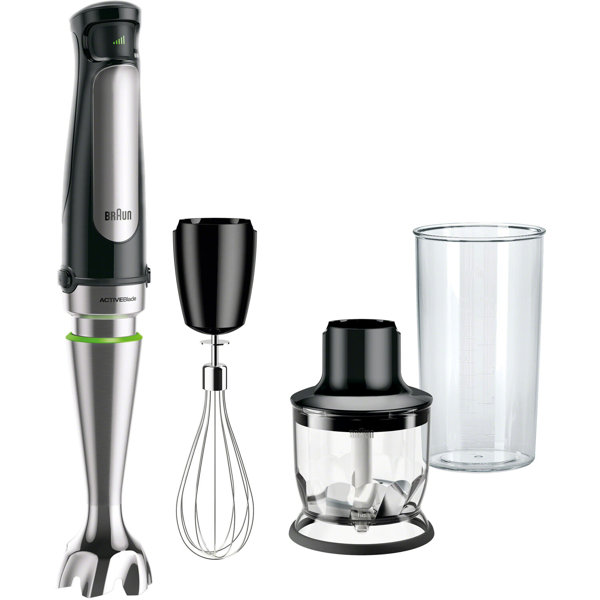 OVENTE Electric Immersion Hand Blender, 2 Mixing Speed w/ Stainless Steel  Blades, New Black HS560B 