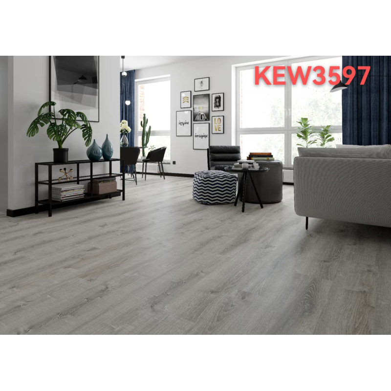 Plancher de luxe en vinyle imperméable avec couche d'usure 20 mil - 6,5 mm avec sous-couche attachée