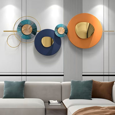 Large Metal Wall Art 59"x22.6" 3D Wall Silhouette Abstract Minimalist Wall Sculptures For For Living Room Bedroom Office Best Gift