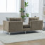 Chaise longue rembourrée avec housse, canapé surdimensionné avec 4 coussins, canapé-lit avec accoudoirs et dossier ouvert pour la fenêtre de la chambre d'amis du salon-131138651
