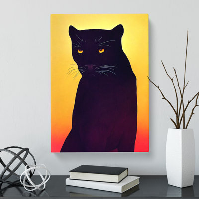CAN-V0523-1738X Panther Painting Impressionism Vol.2 - Wrapped Canvas Print