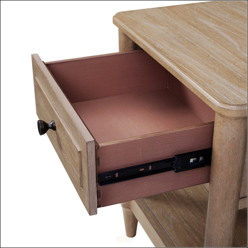 Petite table de chevet Mindi Veneer, Sable