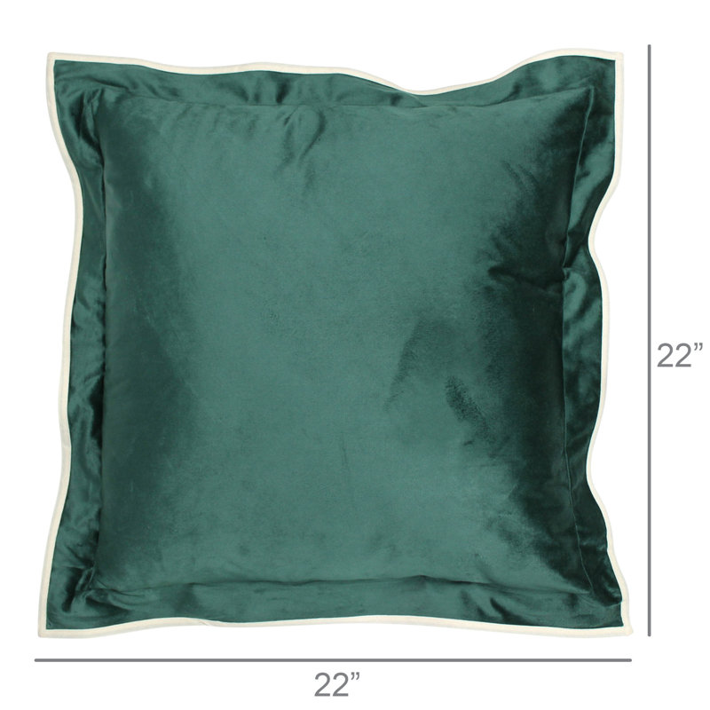 Coussin en velours, Vert
