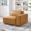 Fauteuil modulaire en cuir Vegan Normant