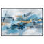 «Ocean Foil II», impression sur toile encadrée bleue et dorée par Art Remedy, cadre argenté, 54 x 36-590938203-590938202