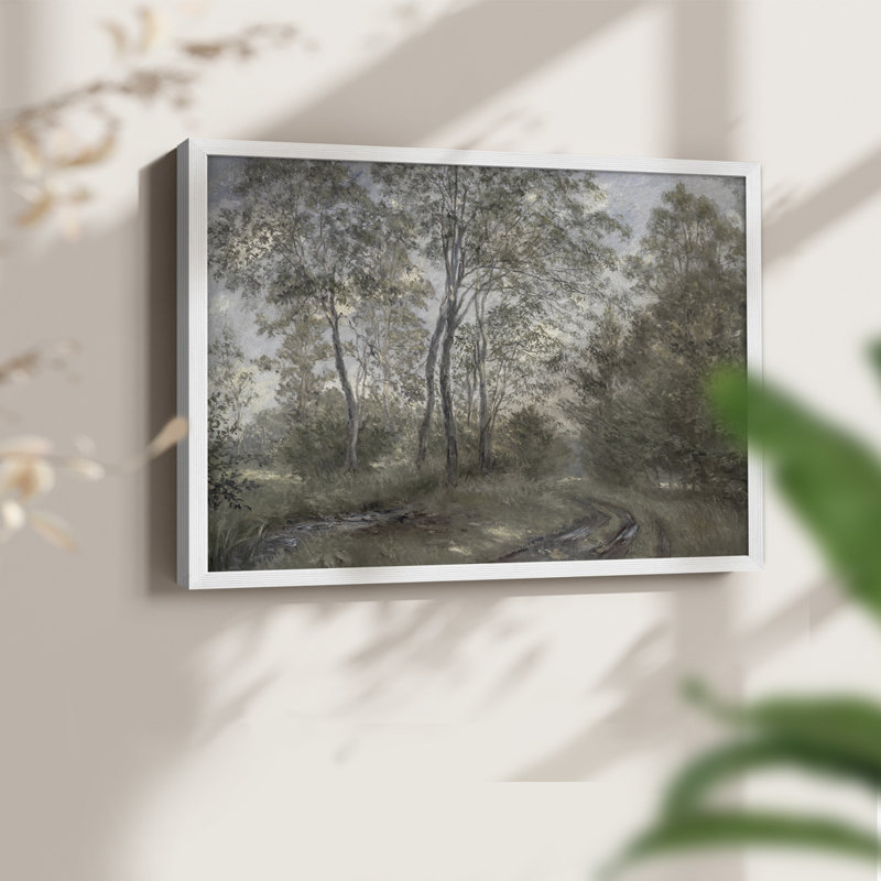 Paysages rétro-CCDCLXXV-impression encadrée - réversible, H 8 po x l 10 po, Blanc