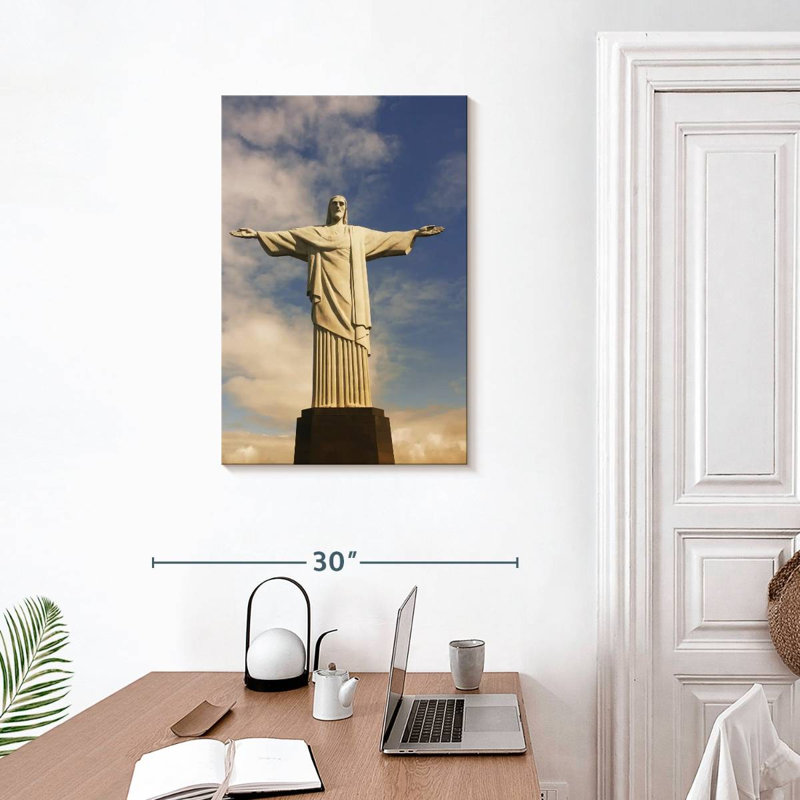 Statue du Christ Rédempteur, Aime, Brésil, H 30 po x l 20 po