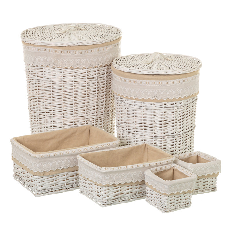 Wicker Laundry Set