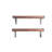 2 Piece Pine Bracket Shelf-97333015