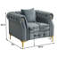  Fauteuil Chesterfield 40,9 po-115797532