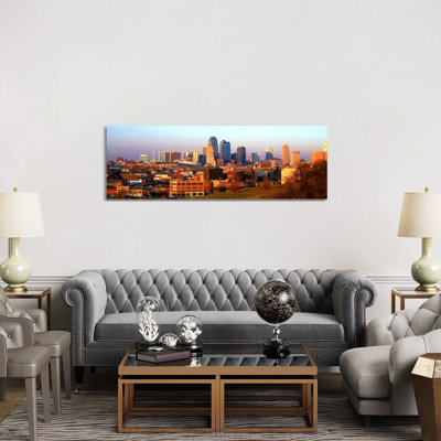 Kansas City MO - Wrapped Canvas Panoramic Print