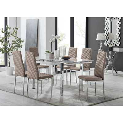 Ensemble de table de salle à manger extensible Tierra Modern