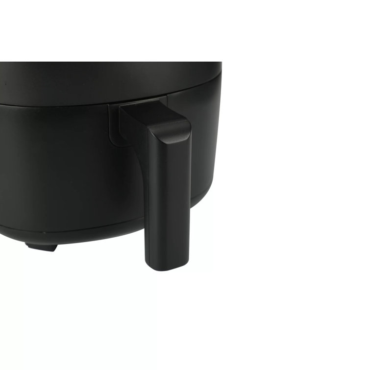 Compact 2.2 Quart Air Fryer, Non-Stick, Dishwasher Safe Basket, 1150W, Black