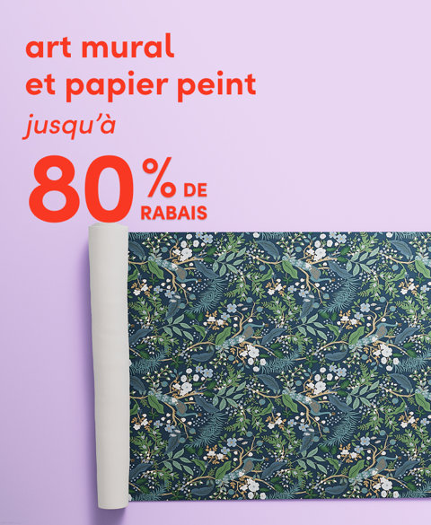 Art mural et papier peint jusqu'à 80 % de rabais.