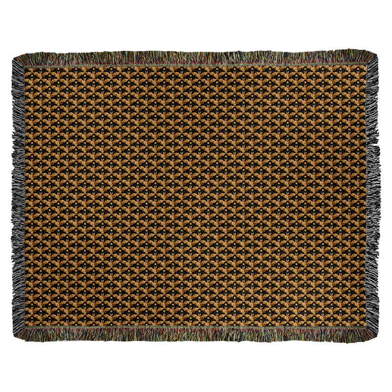 Hand Woven Throw Blanket, 80" W x 60" L