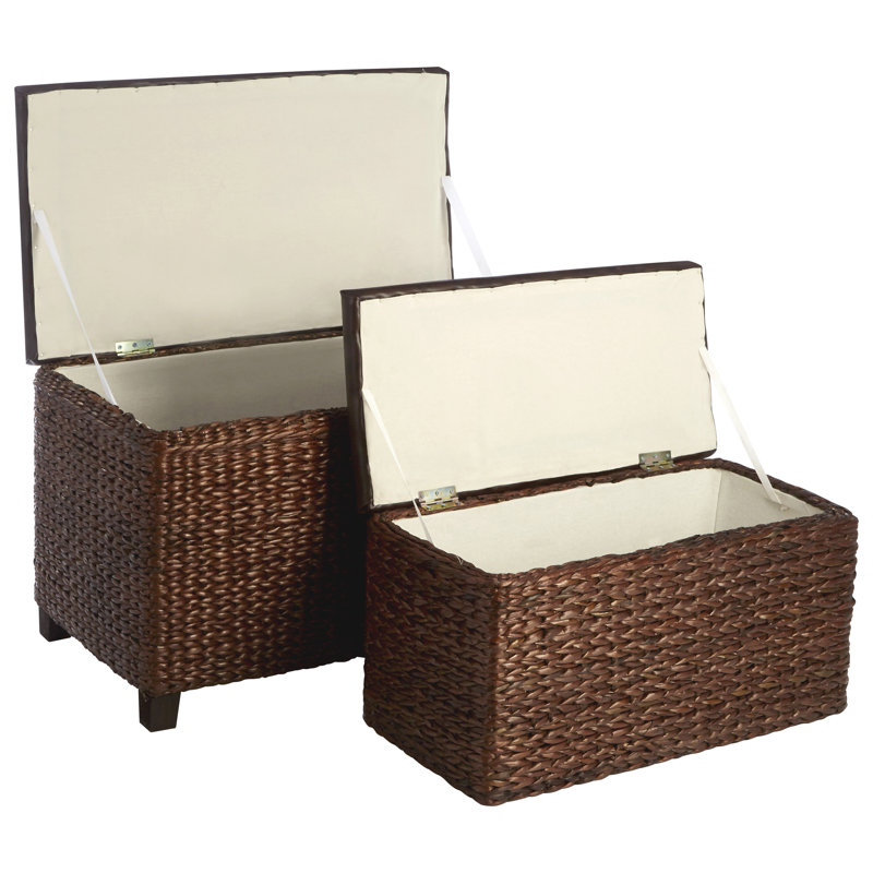 2 Piece Blanket Chest Set
