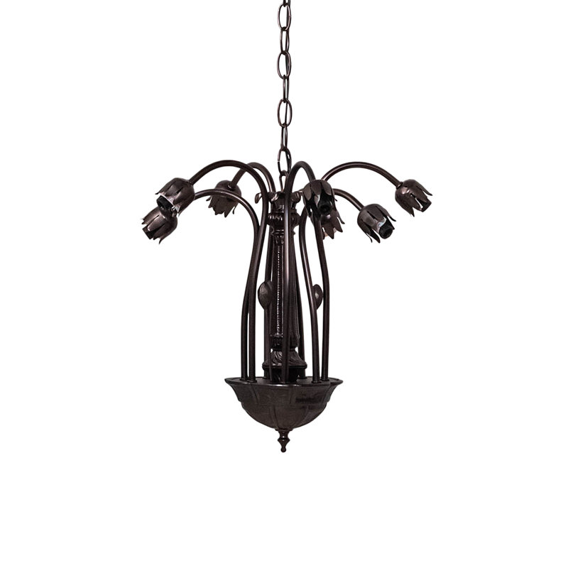 Arnkil 6 - Light Chandelier, Green