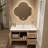 Simple pastoral bathroom cabinet