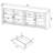 Denison 79-Inch 4-Door TV Stand Media Console Black