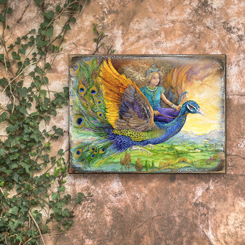 Princess peacock, H 24 po x l 18 po x P 1 po