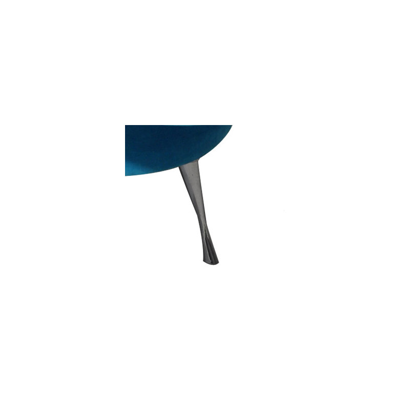Solid + Manufactured Wood Accent Stool, Blue
