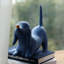 Objet décoratif en résine Chien bleu et or