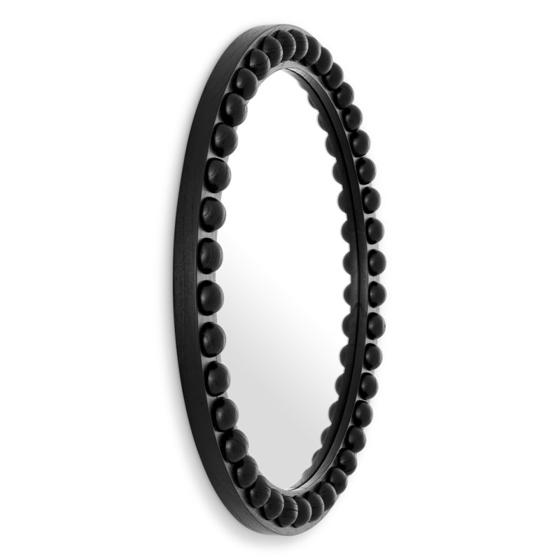 Mirror Kenton L Classic Black Finish, 31.5" H x 31.5" W, Round