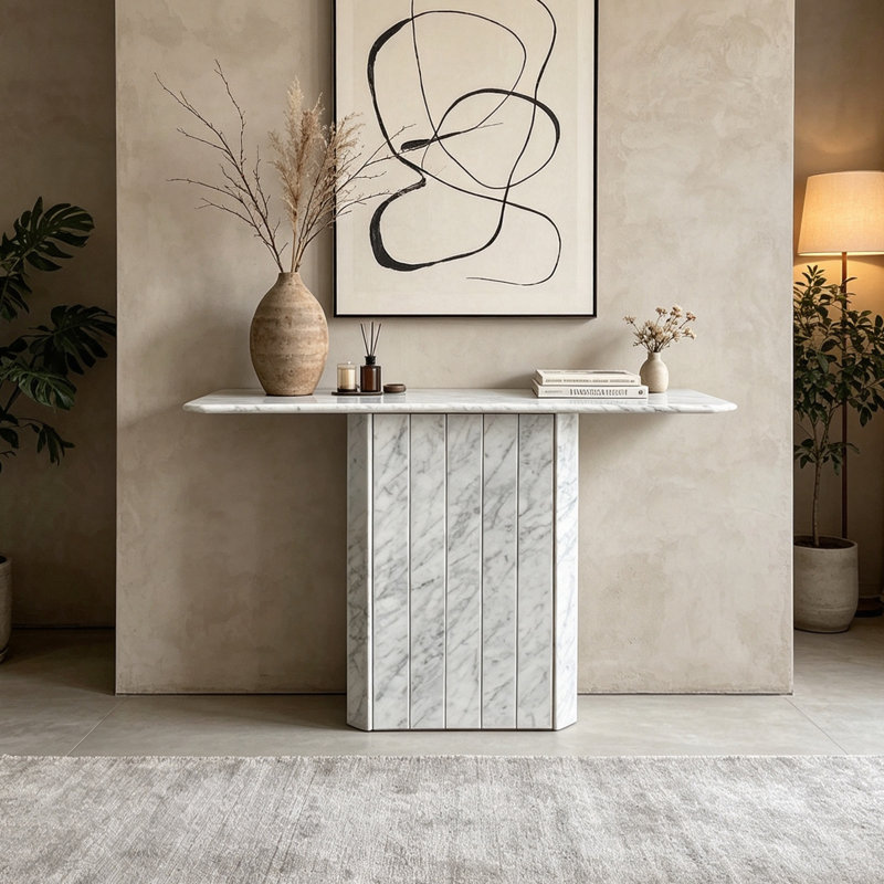 Console moderne en marbre de style italien