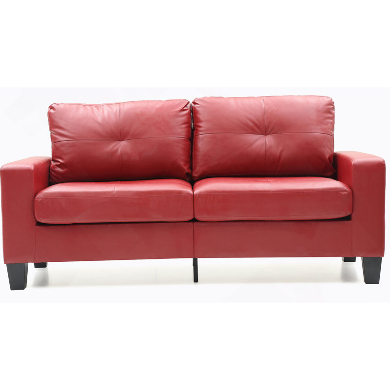 Canapé modulaire Furniture, canapé rembourré, H 31,99 po x l 70,99 po x P 35,99 po, Rouge