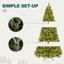 Arbre de Noël artificiel vert pré-éclairé-1396407569