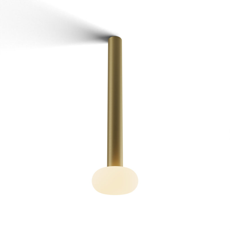1 - Light LED Pendant, Brass