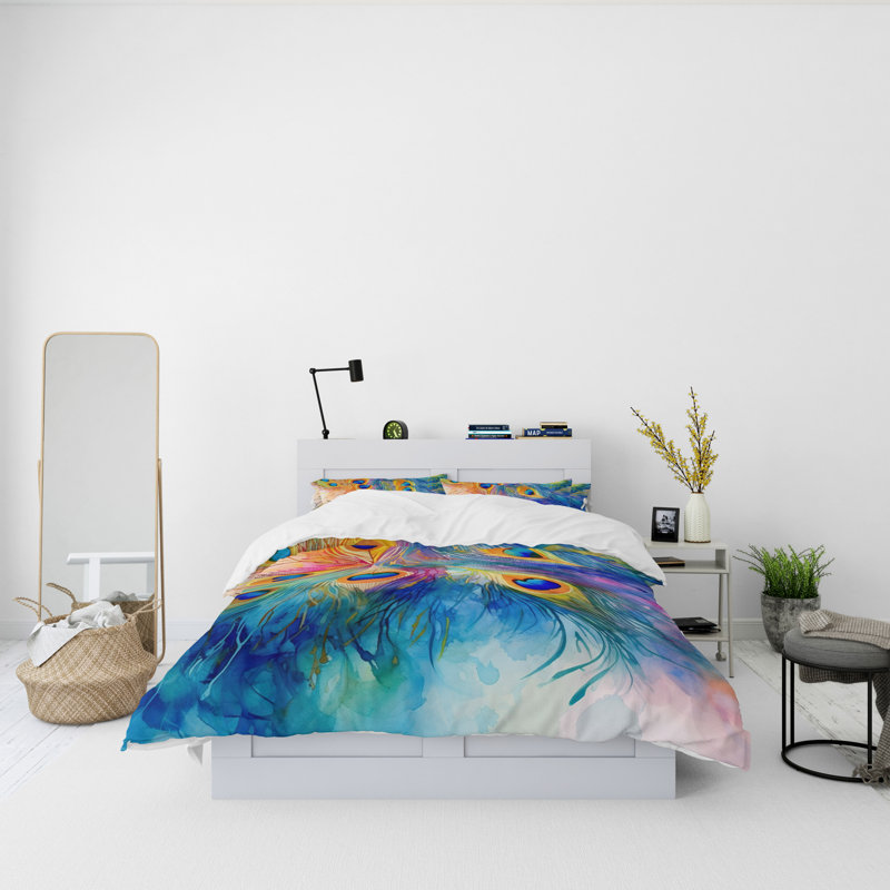 Abstract Duvet Cover, King Duvet Cover + 2 King Shams