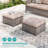 9 Piece Patio Sofa with Ottomans Set-108198309