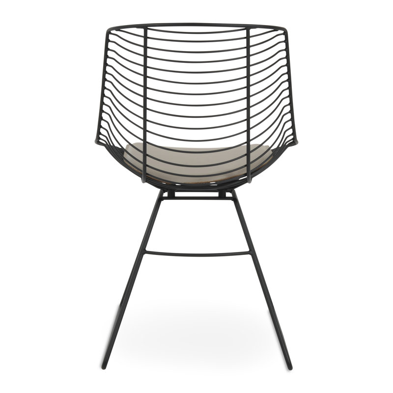 Chaise d'appoint Tiger, Noir, Similicuir os