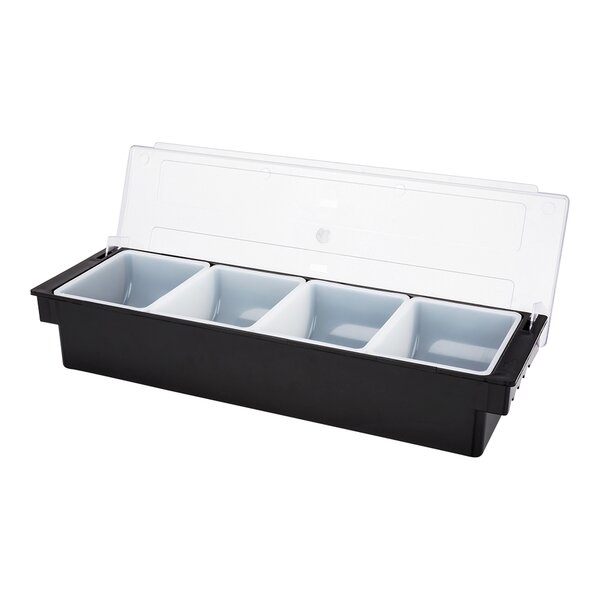 Choice 4-Compartment Wire Caddy with (4) 6 oz. Cruets