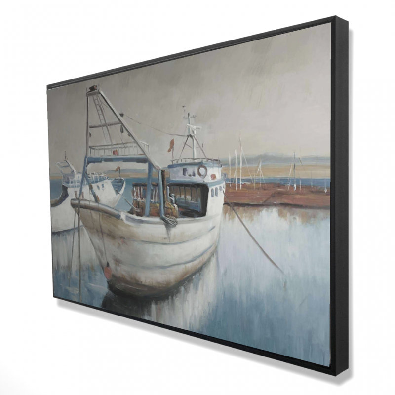 Bateau de pêche désaturé - chambre à coucher marine, art décoratif